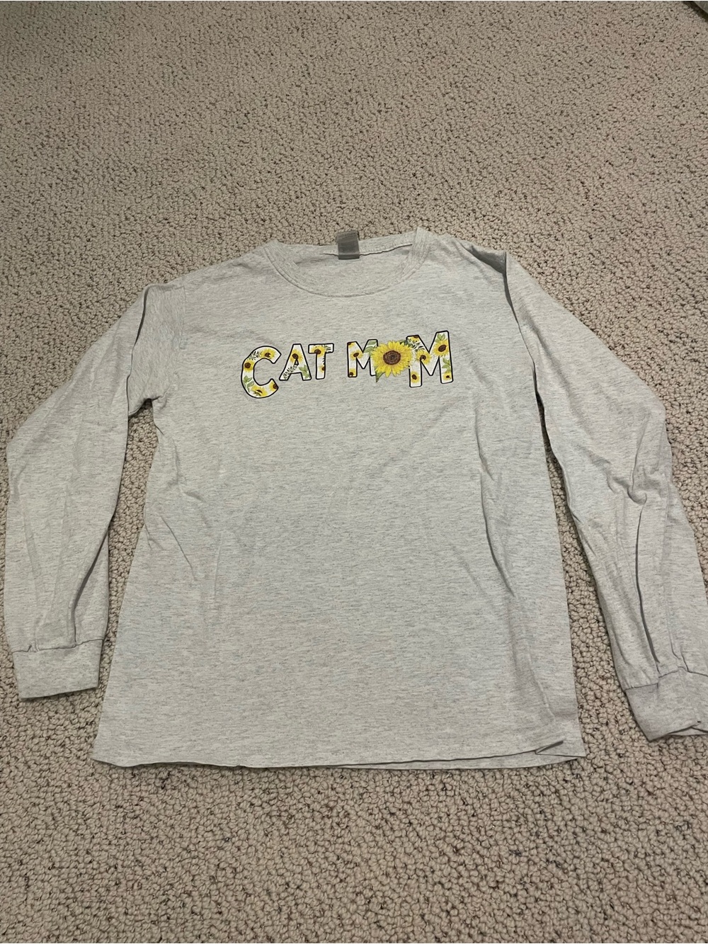 Yellow Sunflower "CAT MOM" Graphic